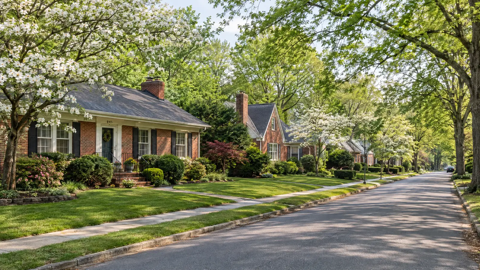 A neighborhood scene from Oregon, WI