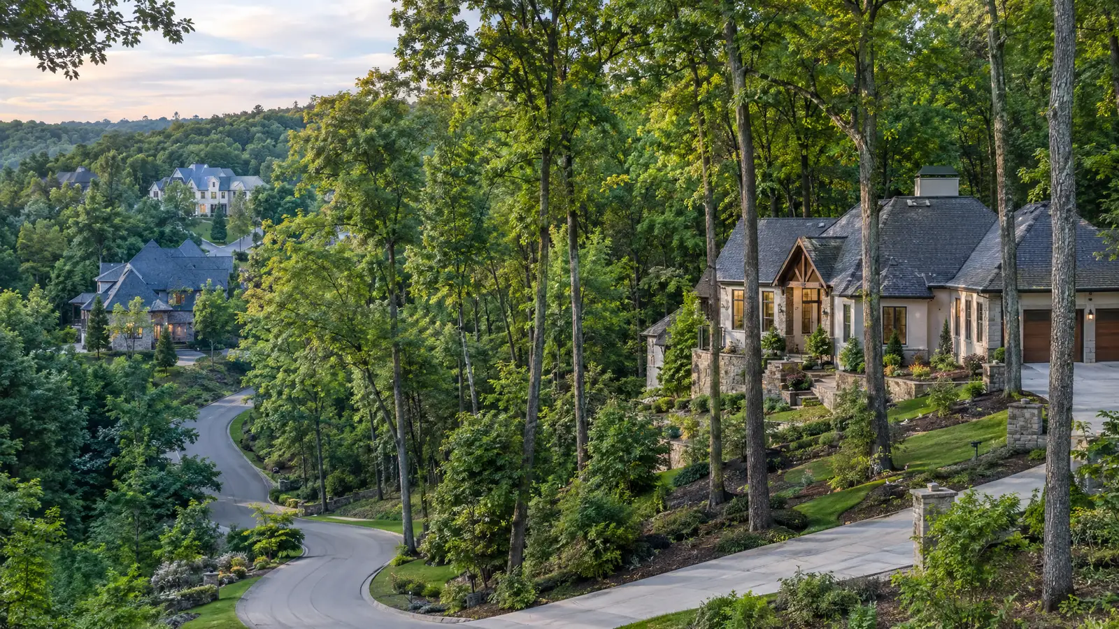 A neighborhood scene from Shorewood Hills, WI