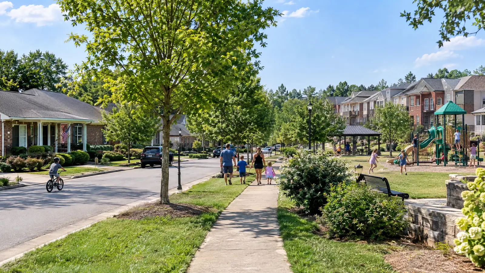 A neighborhood scene from Sun Prairie, WI