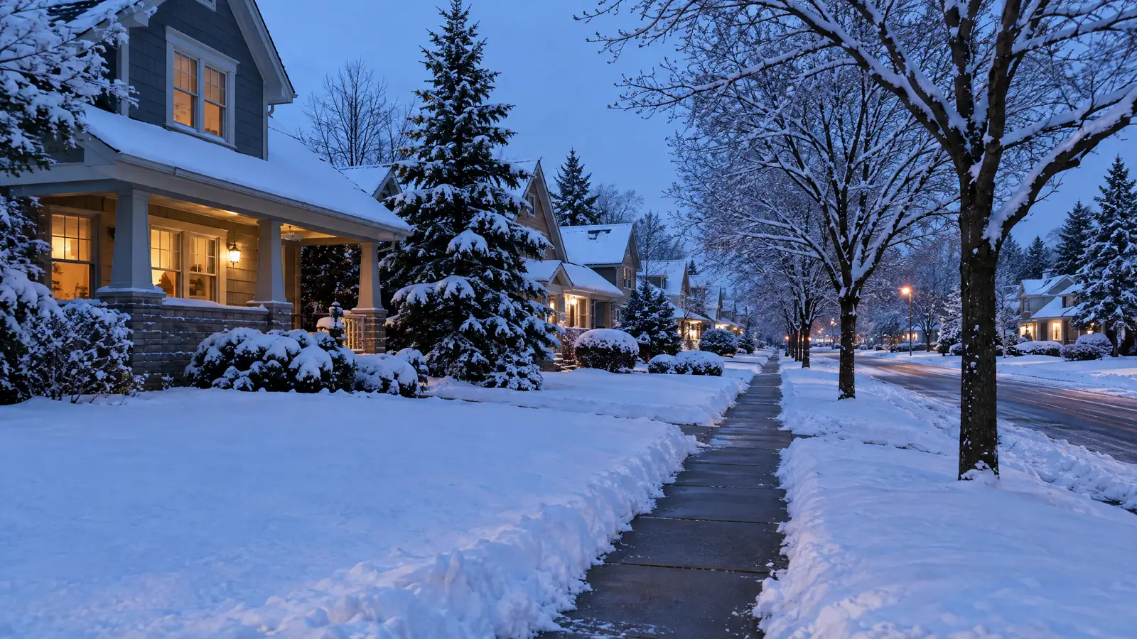 A neighborhood scene from Windsor, WI