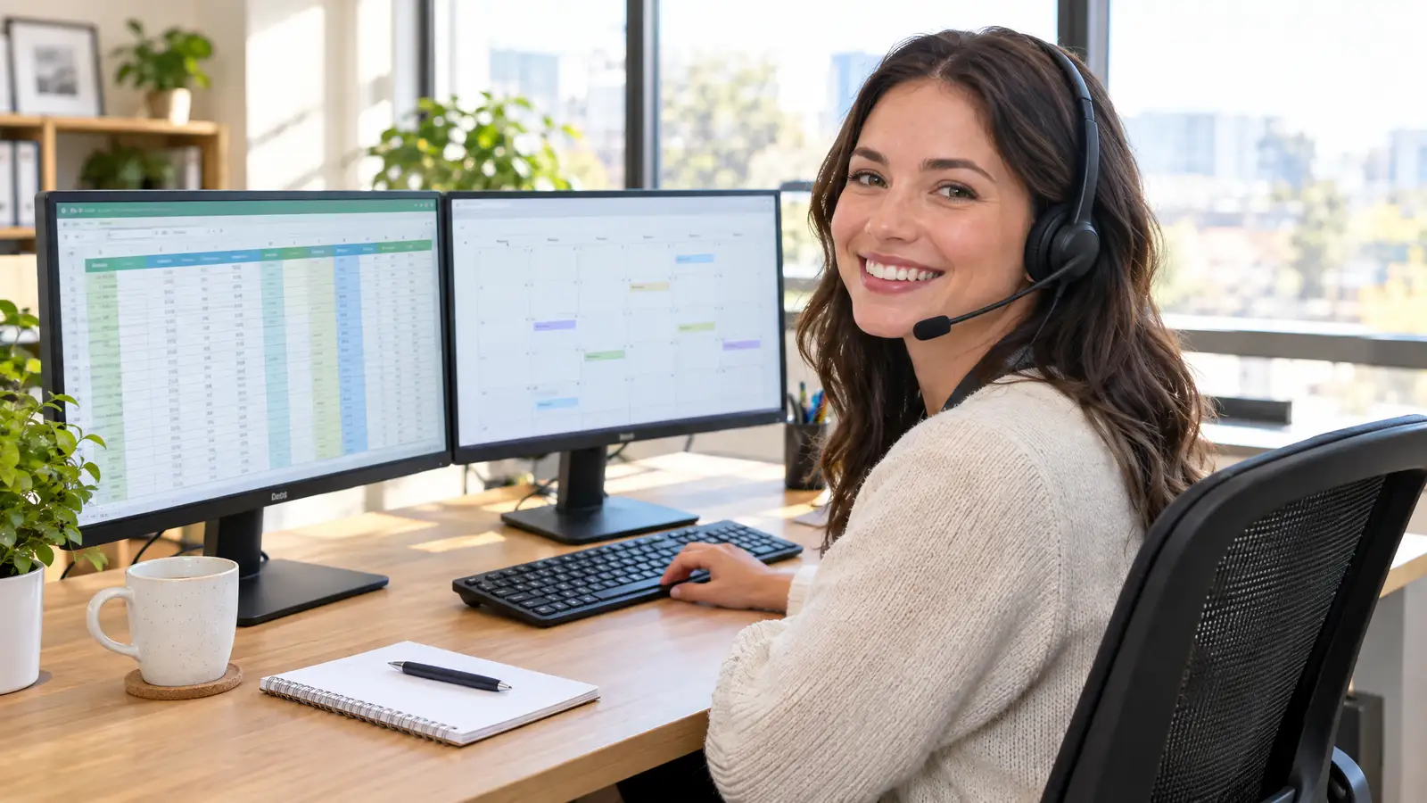 A friendly dispatcher answering the phone