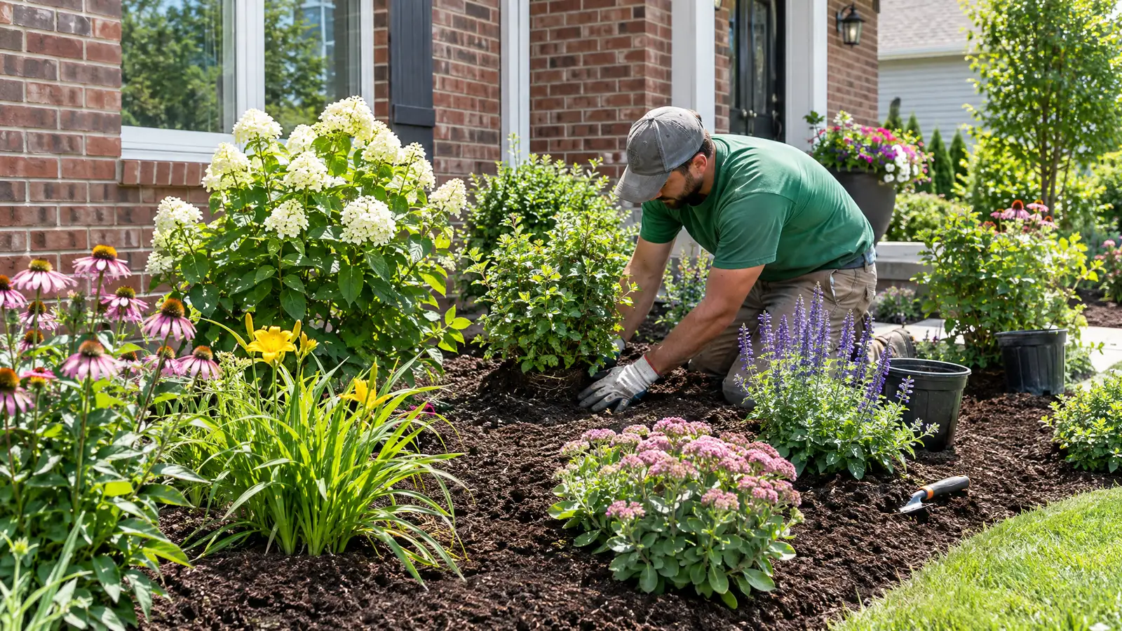 Lawn, Landscape and Hardscape